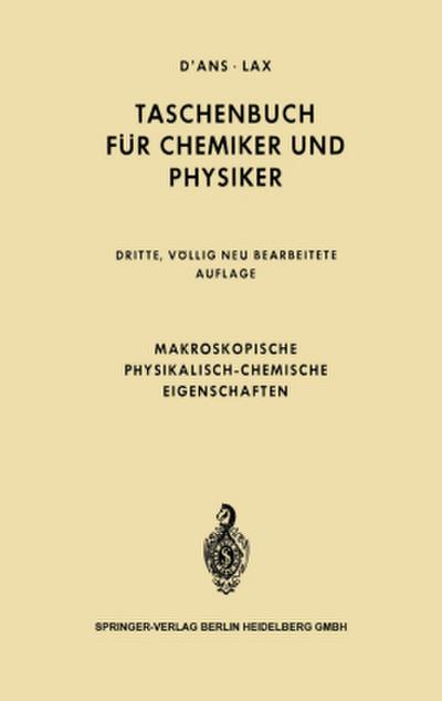 Makroskopische physikalisch-chemische Eigenschaften