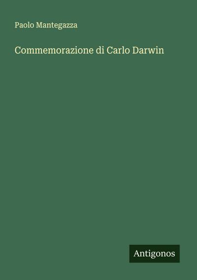 Commemorazione di Carlo Darwin