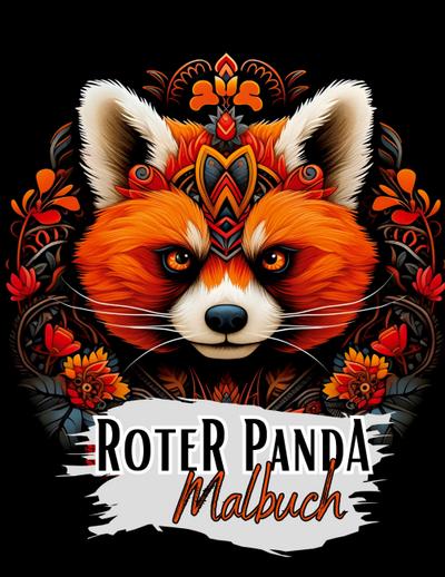 Schwarzes "Roter Panda Malbuch".