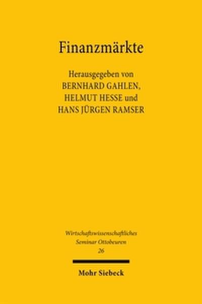 Finanzmärkte