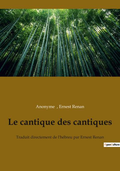 Le cantique des cantiques