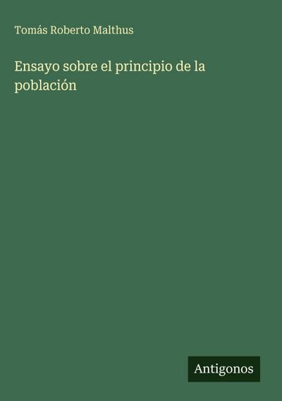 Ensayo sobre el principio de la población