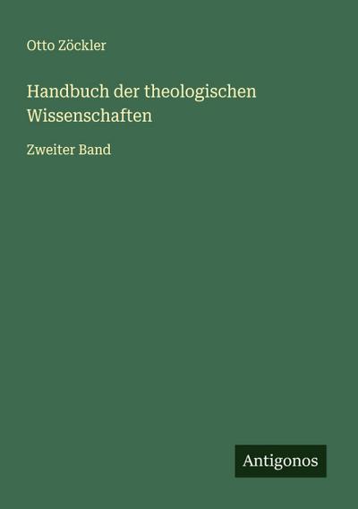 Handbuch der theologischen Wissenschaften