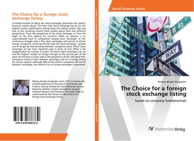 The Choice for a foreign stock exchange listing
