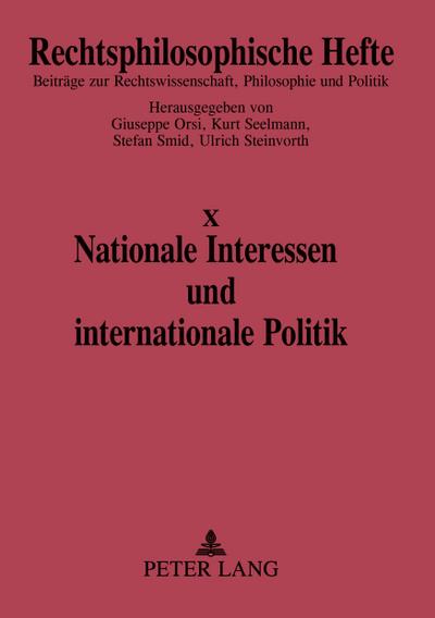 Nationale Interessen und internationale Politik