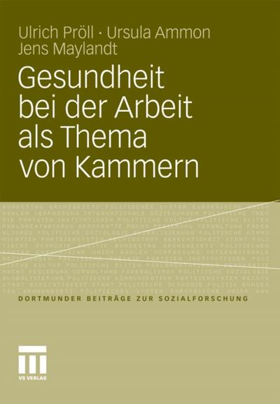 Gesundheit bei der Arbeit als Thema von Kammern