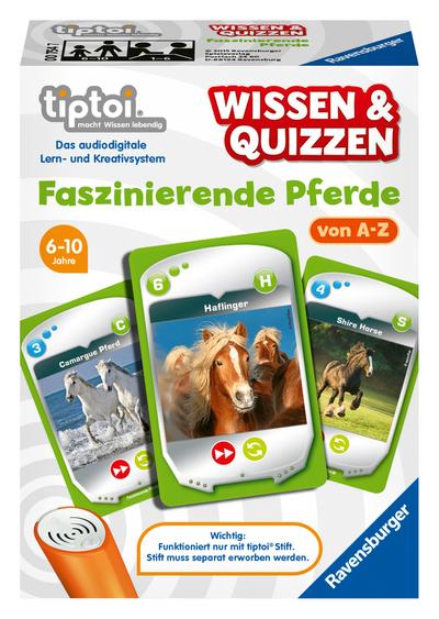 Ravensburger 00754 - Tiptoi Wissen und Quizzen - Faszinierende Pferde