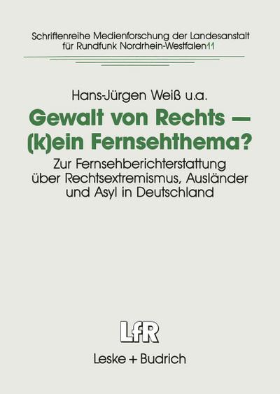 Gewalt von Rechts - (k)ein Fernsehthema?