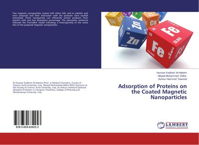 Adsorption of Proteins on the Coated Magnetic Nanoparticles