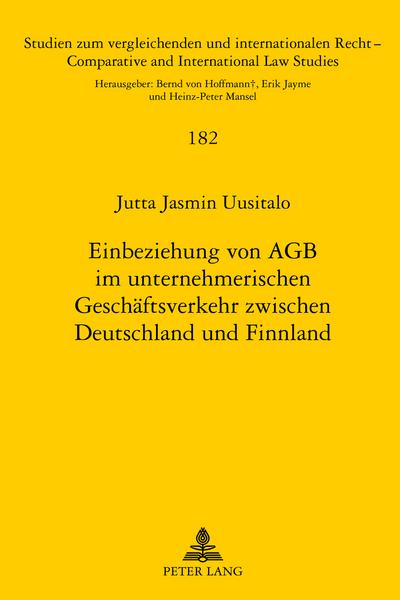 Einbeziehung von AGB im unternehmerischen Geschaeftsverkehr zwischen Deutschland und Finnland