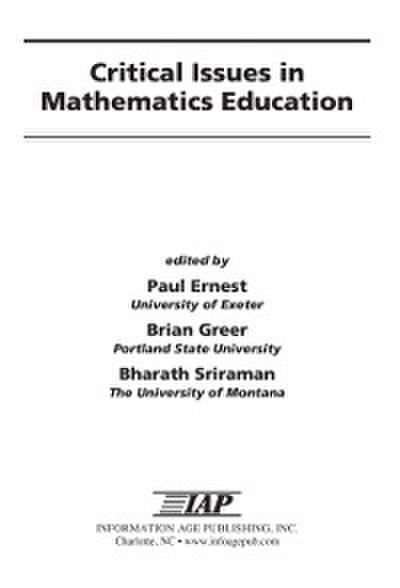 Critical Issues in Mathematics Education