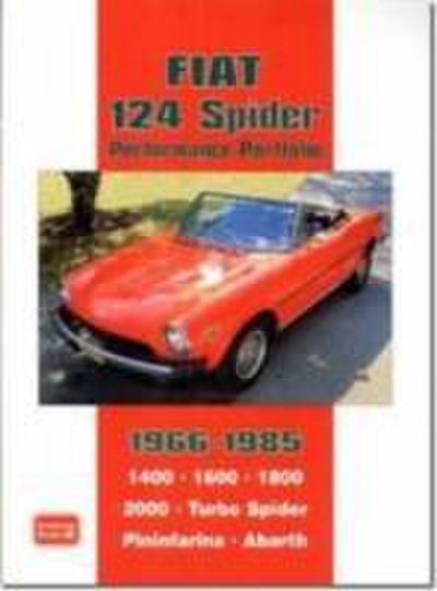 Fiat 124 Spider Performance Portfolio 1966-1985