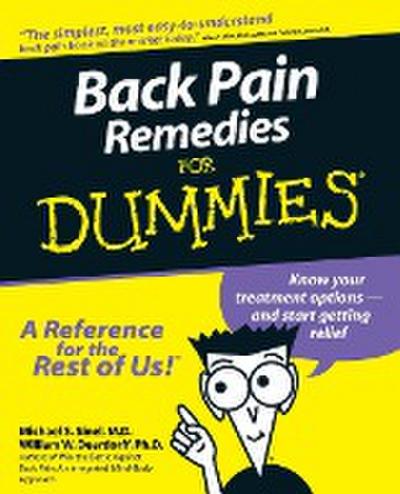 Back Pain Remedies for Dummies