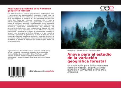 Anova para el estudio de la variación geográfica forestal