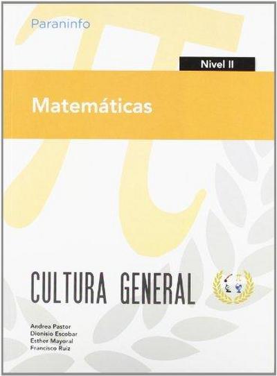 Matemáticas II : cultura general