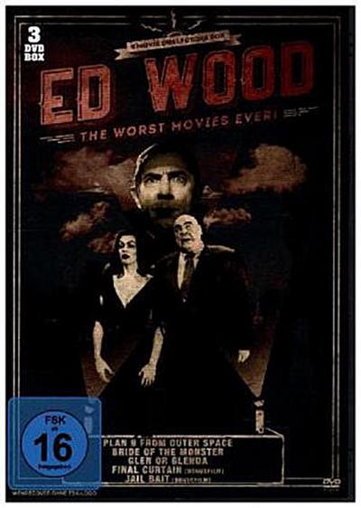 Ed Wood Deluxe-Box -The Worst Movies Ever, 3 DVDs