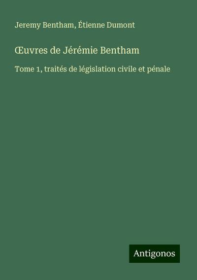 ¿uvres de Jérémie Bentham