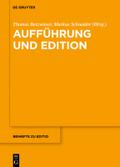 Aufführung und Edition