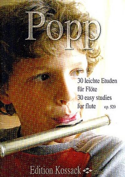 30 leichte Etüden aus op.520für Flöte