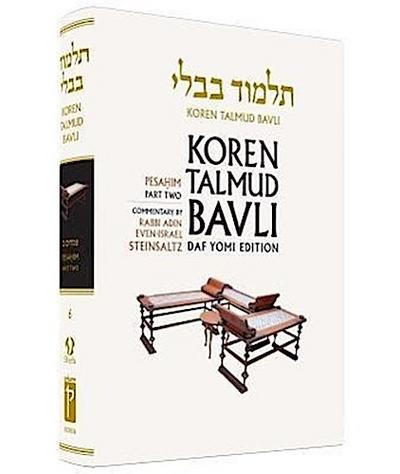 Koren Talmud Bavli, Vol.7: Tractate Pesahim, Part 2: Noe Daf Yomi (B & W) Edition, Hebrew/English