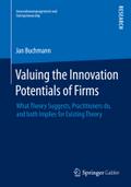 Valuing the Innovation Potentials of Firms: What Theory Suggests, Practitioners do, and both Implies for Existing Theory Jan Alexander Buchmann Author