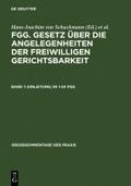 Einleitung; §§ 1-34 FGG
