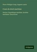 Cours de droit maritime