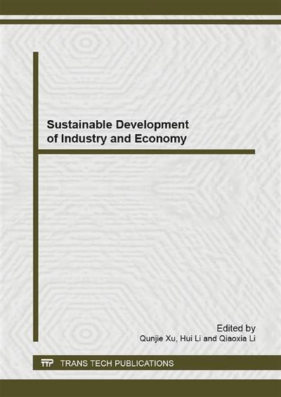 Sustainable Development of Industry and Economy