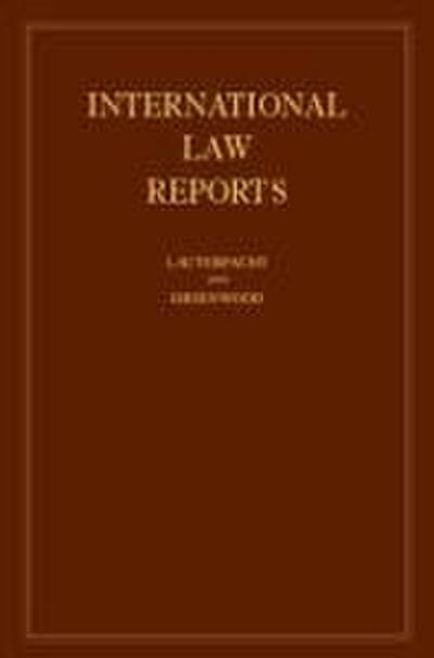International Law Reports: Volume 149