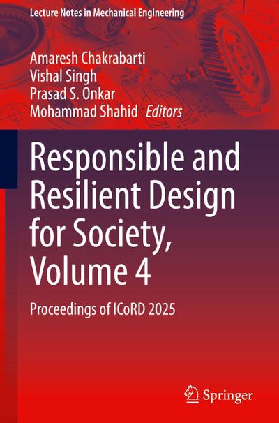Responsible and Resilient Design for Society, Volume 4