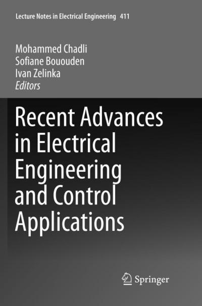 Recent Advances in Electrical Engineering and Control Applications