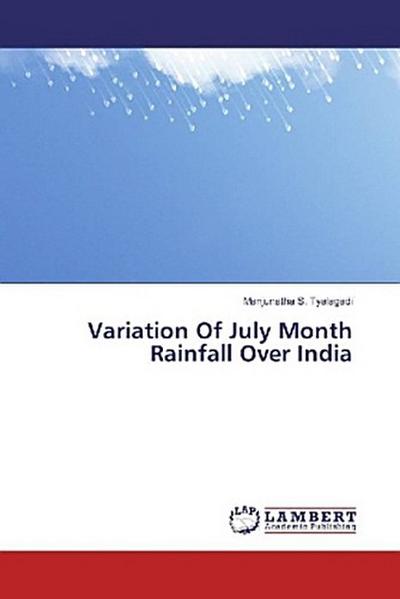 Variation Of July Month Rainfall Over India