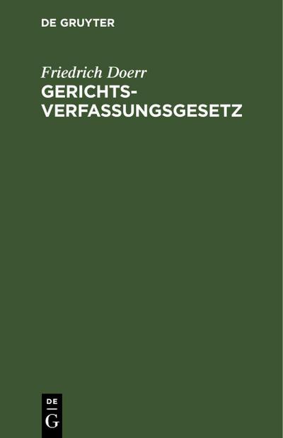 Gerichtsverfassungsgesetz