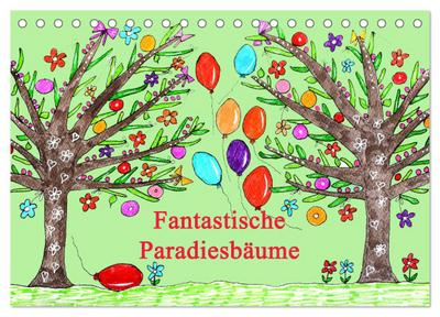 Fantastiche Paradiesbäume (Tischkalender 2024 DIN A5 quer), CALVENDO Monatskalender