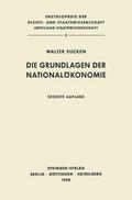 Die Grundlagen der Nationalökonomie