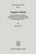 Negative Politik.