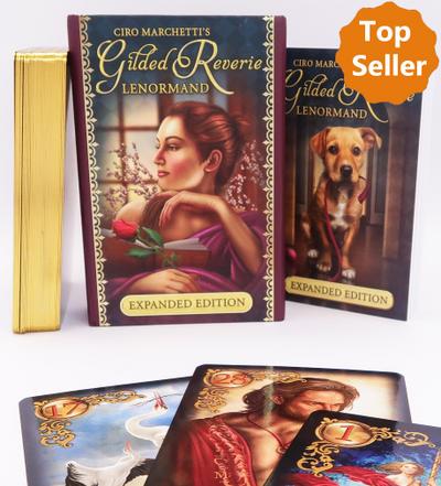 Gilded Reverie Lenormand, m. 1 Buch, m. 1 Beilage, Lenormand-Karten
