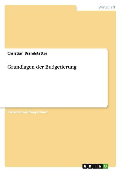 Grundlagen der Budgetierung