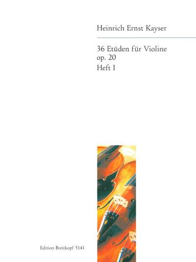 36 Etüden op.20 Band 1für Violine