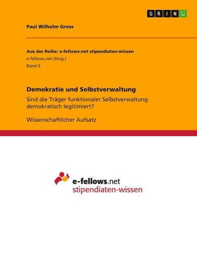 Demokratie und Selbstverwaltung