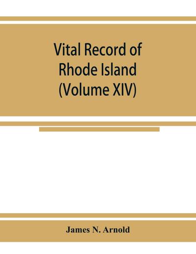 Vital record of Rhode Island