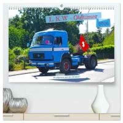 LKW - Oldtimer (hochwertiger Premium Wandkalender 2026 DIN A2 quer), Kunstdruck in Hochglanz