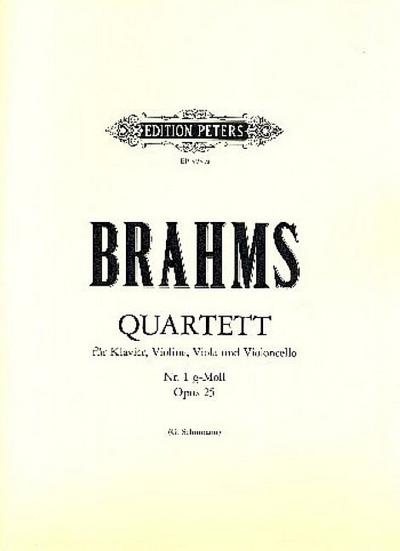Piano Quartet No. 1 in G Minor Op. 25