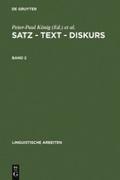 Satz - Text - Diskurs. Band 2