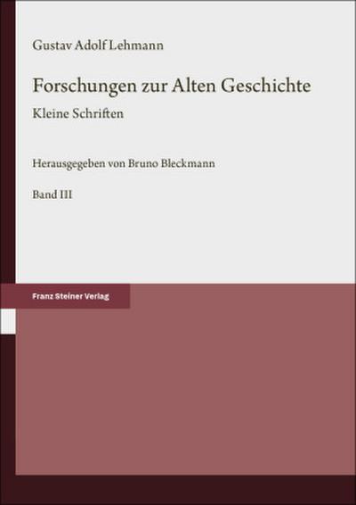 Forschungen zur Alten Geschichte. Bd. 3