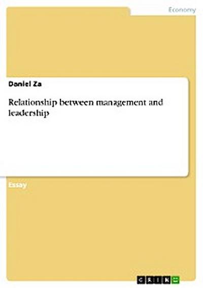 Relationship between management and leadership