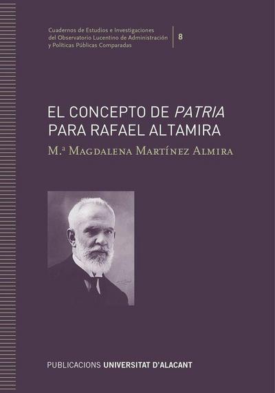 El concepto de patria para Rafael Altamira