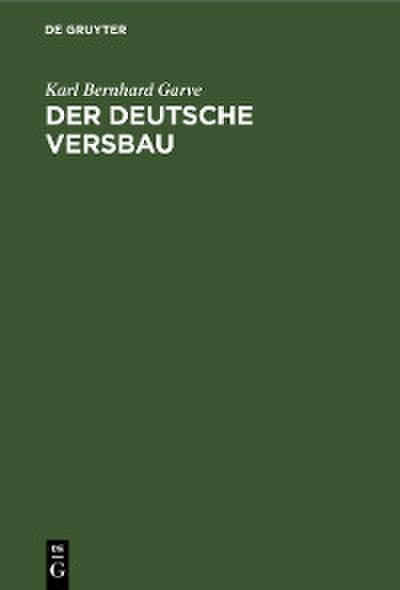 Der deutsche Versbau