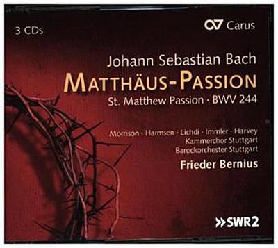 Matthäus Passion BWV 244, 3 Audio-CDs