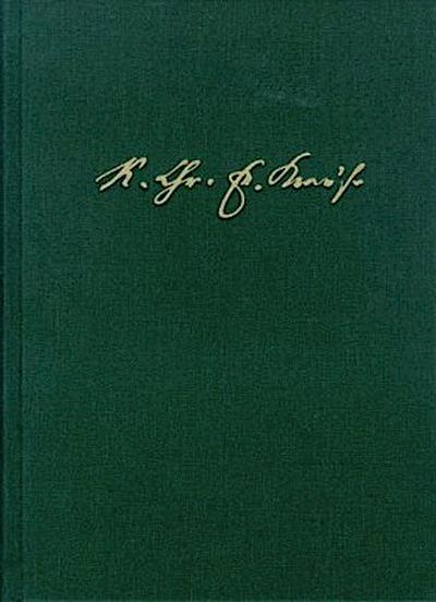 Karl Christian Friedrich Krause: Ausgewählte Schriften / Band V: Das Urbild der Menschheit. Ein Versuch